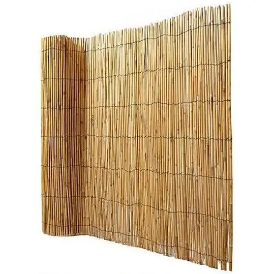 Maxia Market - Valla Natural Cañizo de Bambú Pelado para Jardín: Privacidad y Cerramiento Natural, Fácil Instalación y Resistente a la Intemperie