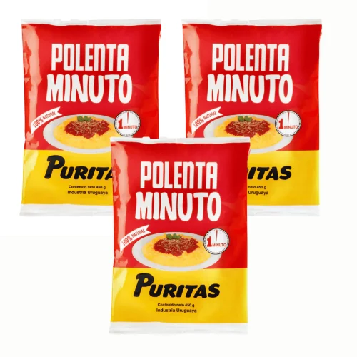 Polenta Puritas 400 Grs - PACK 3 UNIDADES - QUMIR