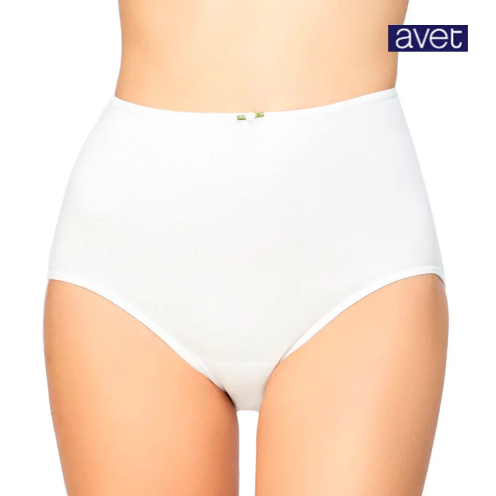 AVET-3167 Pack de 6 Bragas de mujer Super altas realizadas en algodon lycra sin costuras