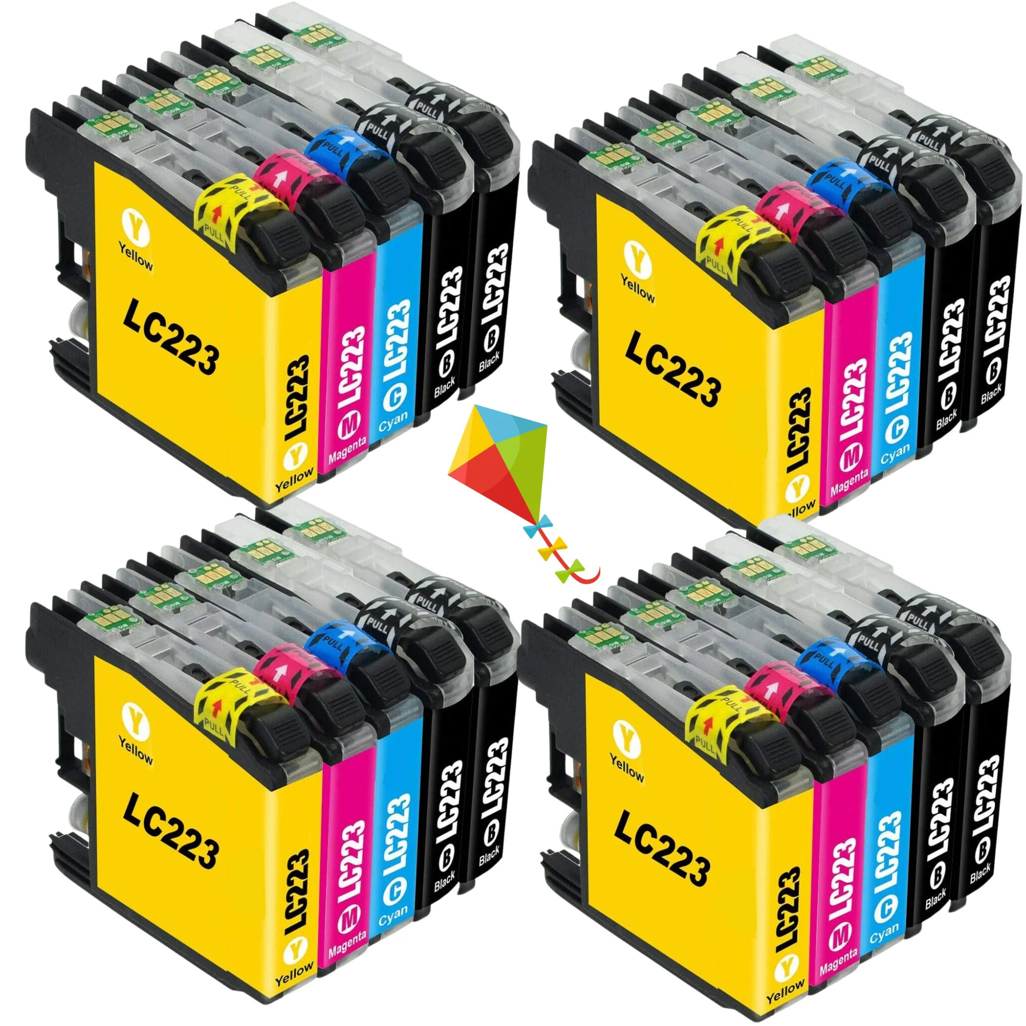 20 Tintas Brother LC223 para Impresoras Brother MFC-J4420DW J4620DW J680DW J880 DCP-J4120DW J562DW