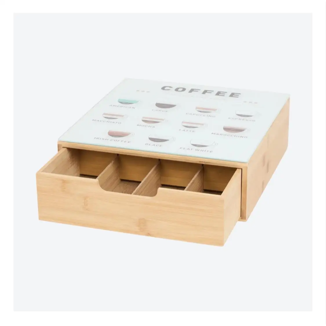 Cajonera de Almacenamiento para capsulas de cafe Caja de almacenamiento Cajón para cápsulas de café