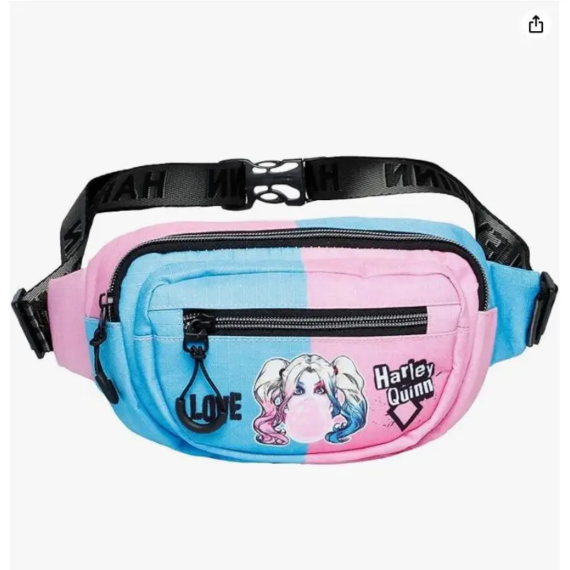 Harley Quinn Bad Girl Fanny pack Glaze Unisex adult, Multicolor, one size KARACTERMANIA