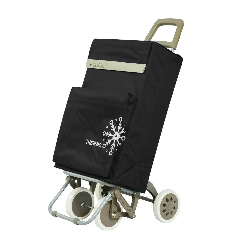 DECODEKO Carrito Auxiliarde Compra Plegable Ligero Bolsa 100x41x33cm, Embalado con Carton Reforzado,Garanta 2 Años,Resistente, Plegable, con 4 Ruedas Resistentes, para la Compra de Alimentos, Capacidad de Carga 40 Litros