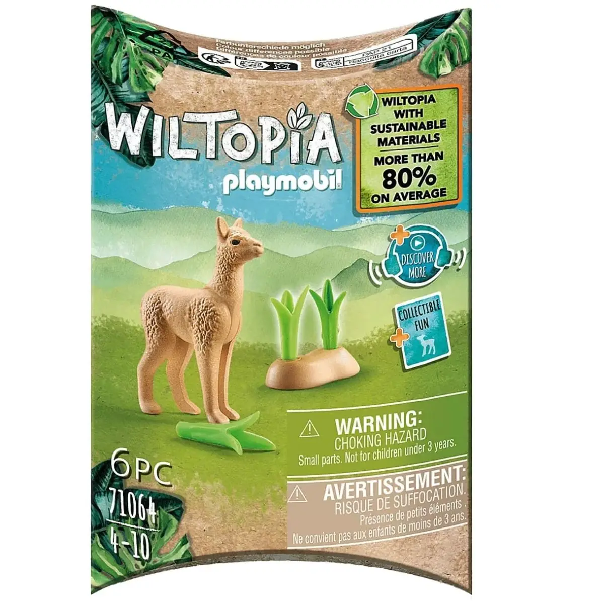 PLAYMOBIL WILTOPIA ALPACA JOVEN, 71064, ANIMALES, NATURALEZA Y ZOO, PRODUCTO CON LICENCIA OFICIAL, ENVIO 24-48 HORAS PENÍNSULA, PIEZAS, CLICKS, COLECCIONABLES, JUGUETES, FIGURA, MUÑECO, FAMOBIL, 100%