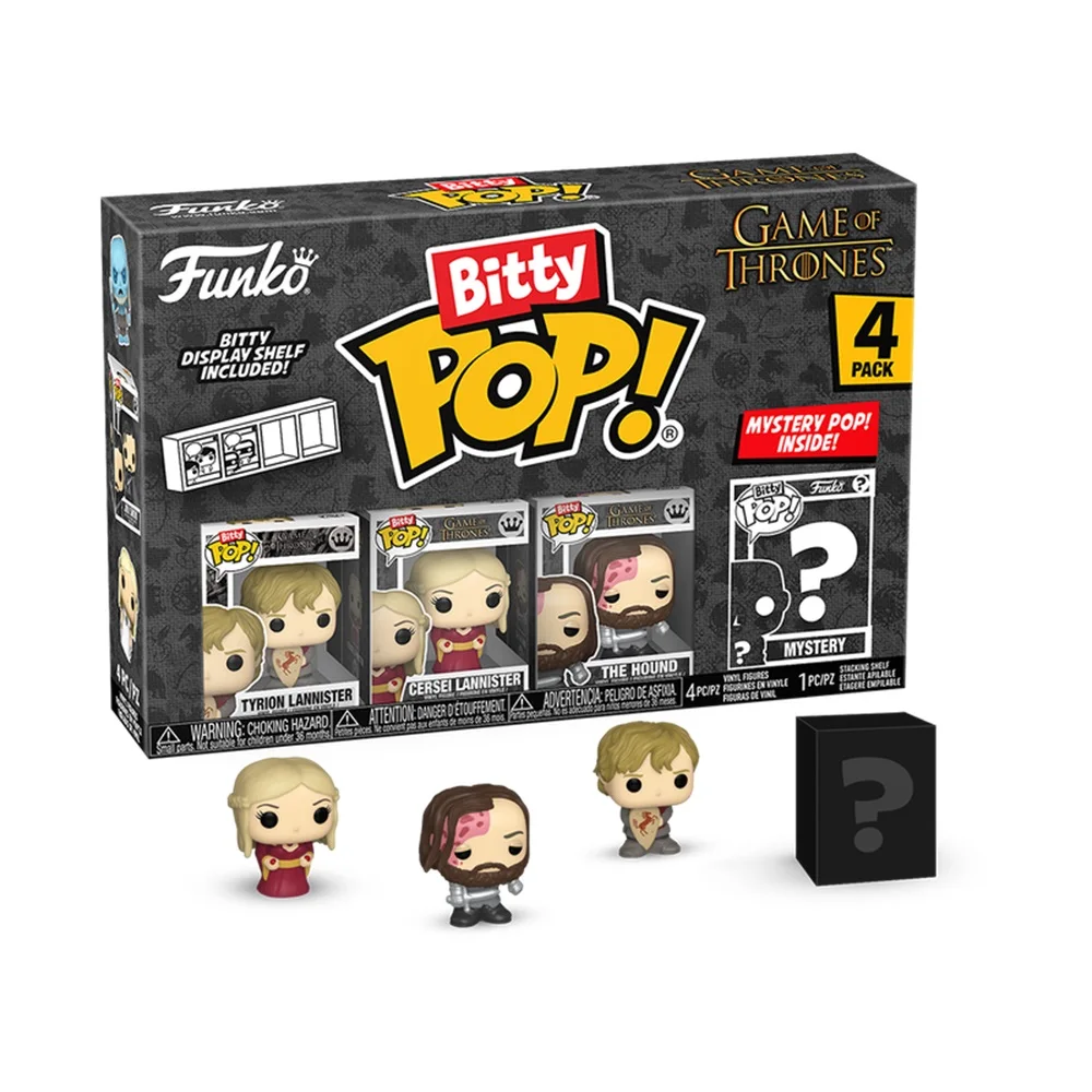 FUNKO BITTY POP! JUEGO DE TRONOS – TYRION, CERSEI, EL PERRO Y ¿?, 83650, TIENDA CON LICENCIA OFICIAL