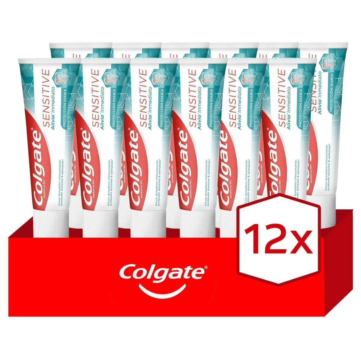 Pasta de dientes Colgate Sensitive Alivio Inmediato, dientes sensibles 75ml. Pack 12