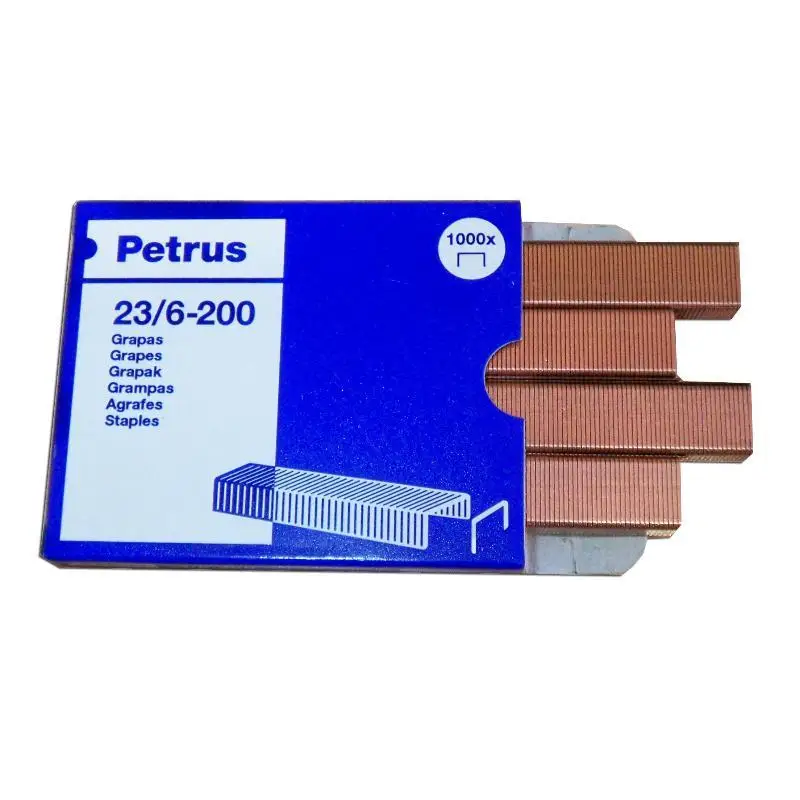 Petrus grapas cobreadas 23-6-200 caja 1000 und liliput 23600