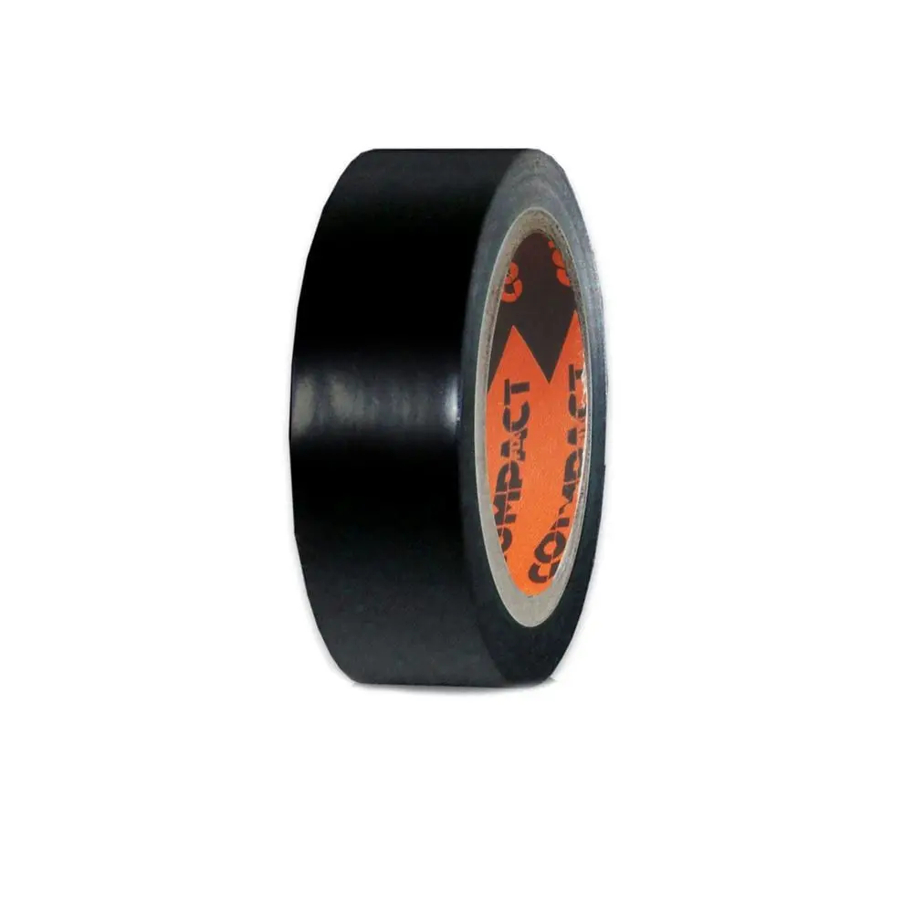 Cinta Aislante Compact Negra 25 mm x 20 m