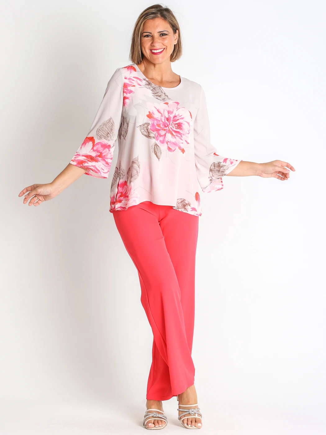 368564L  BLUSA GASA ESTAMPADA