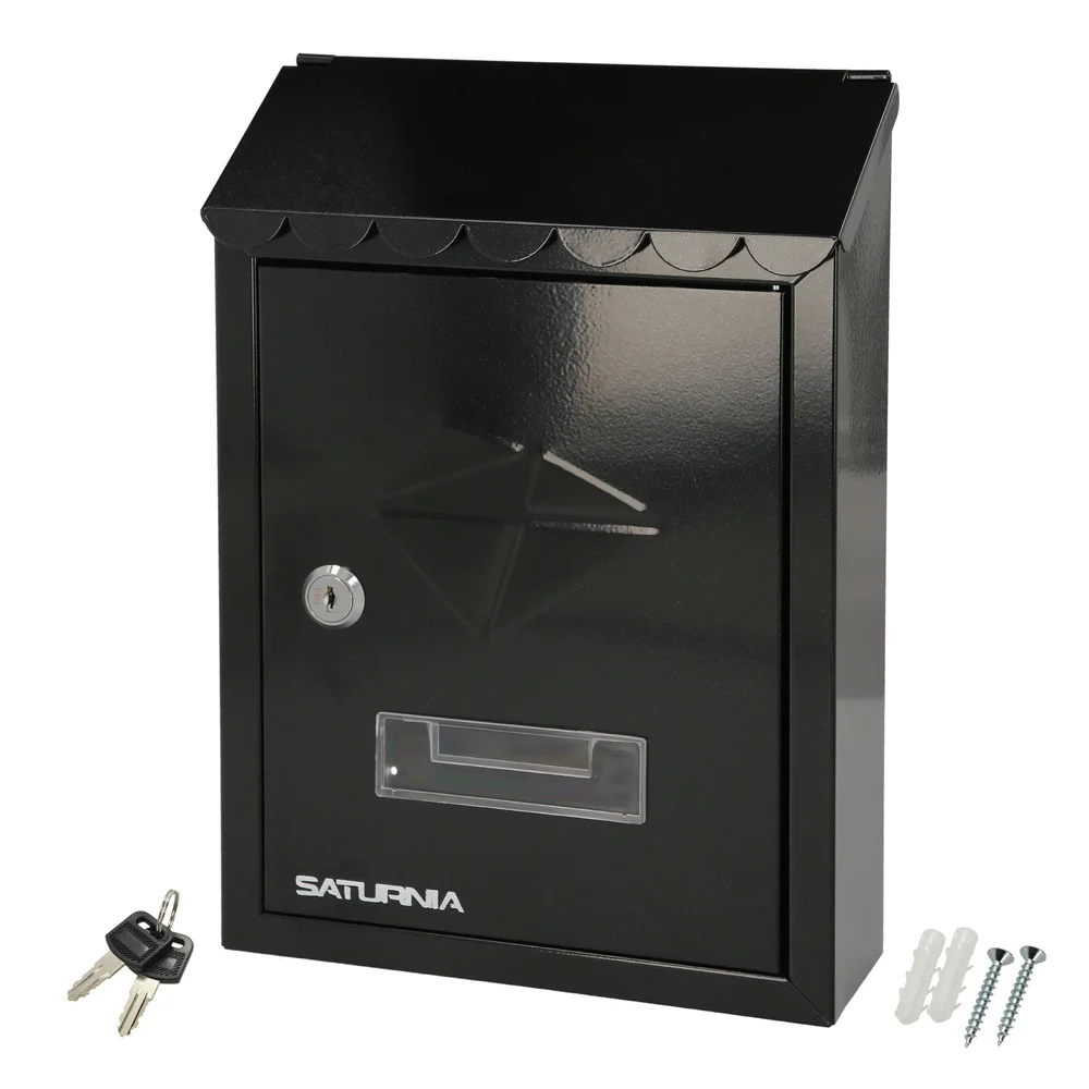 WOLFPACK LÍNEA PROFESIONAL Caja de Correo Exterior Residencia 205 x 300 x 70 mm. negro