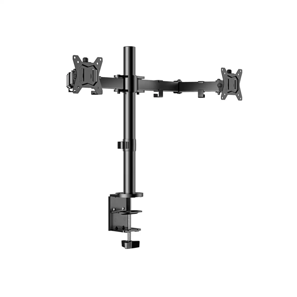 Soporte Articulado Doble para Monitores de 10'' a 32'' con Ajuste de Altura y Rotación