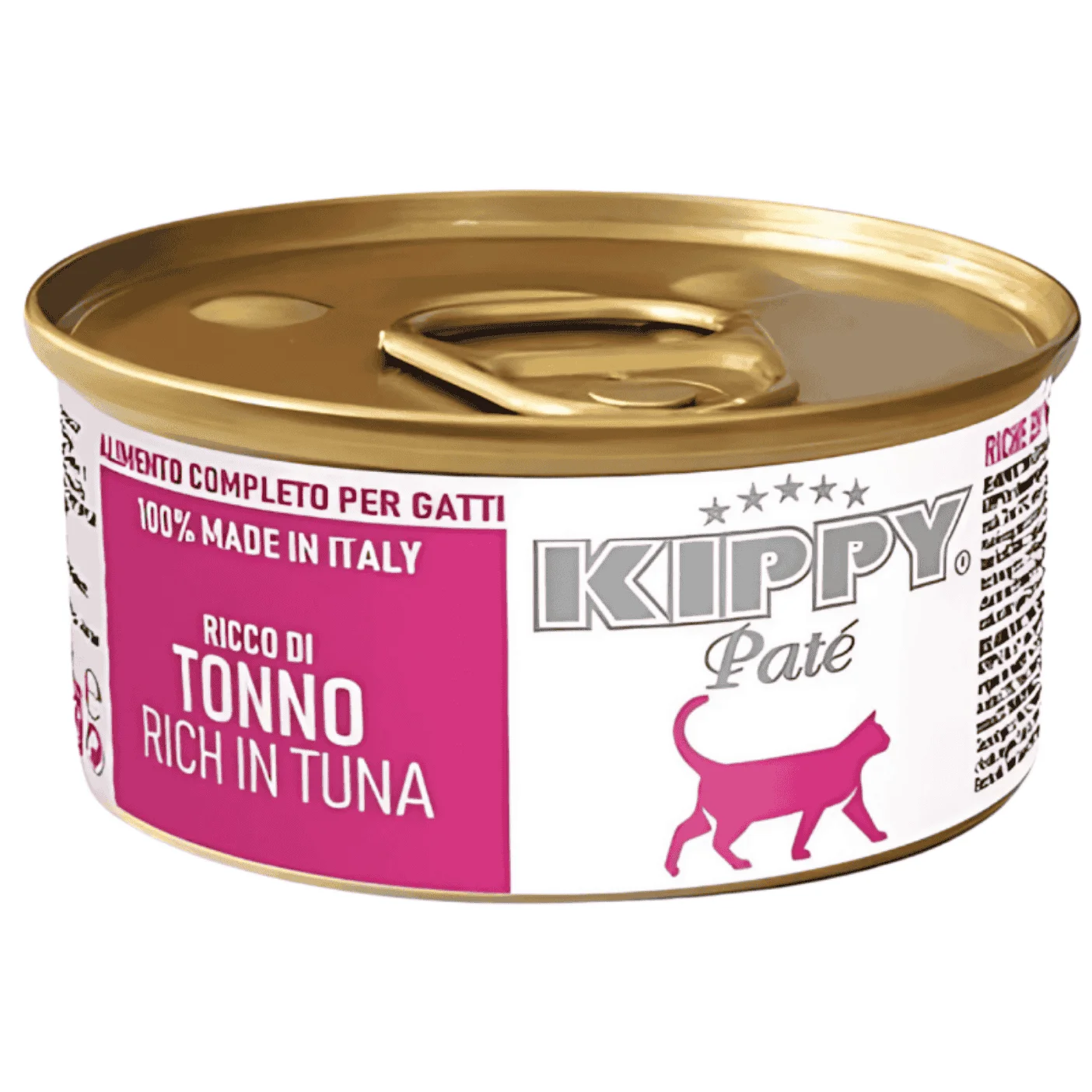 Latas Kippy Cat Paté para Gatos Adultos 85 g sabor Conejo, Buey, Atún, Pato, Ternera y Pollo Comida Húmeda para gatos
