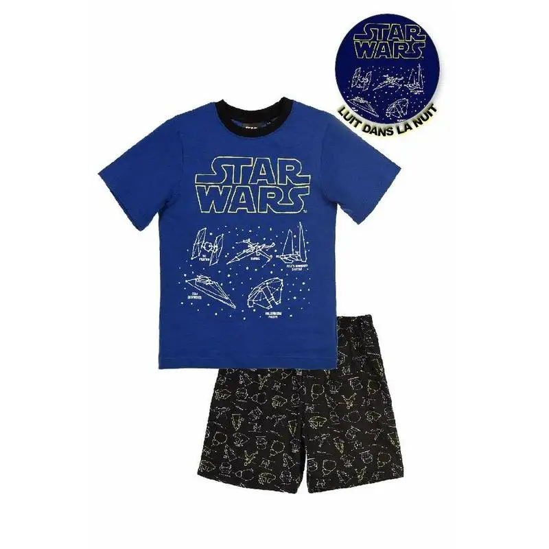 Sun City Pijama Verano Star Wars Cerdá Dos Piezas Ropa Textil Niño - Talla 4