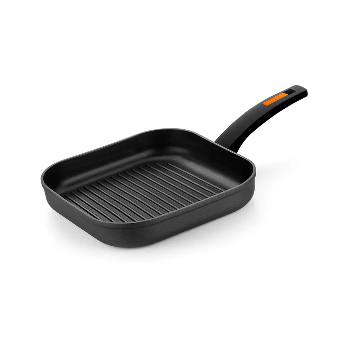 Monix Fuego - sartén Grill con rayas. Parrilla de aluminio forjado de 28 cm. Para cocina de gas, vitrocerámica e inducción