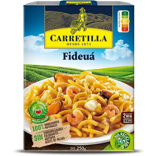 Carretilla Fideuá - Platos preparados, listos para consumir - 5 raciones