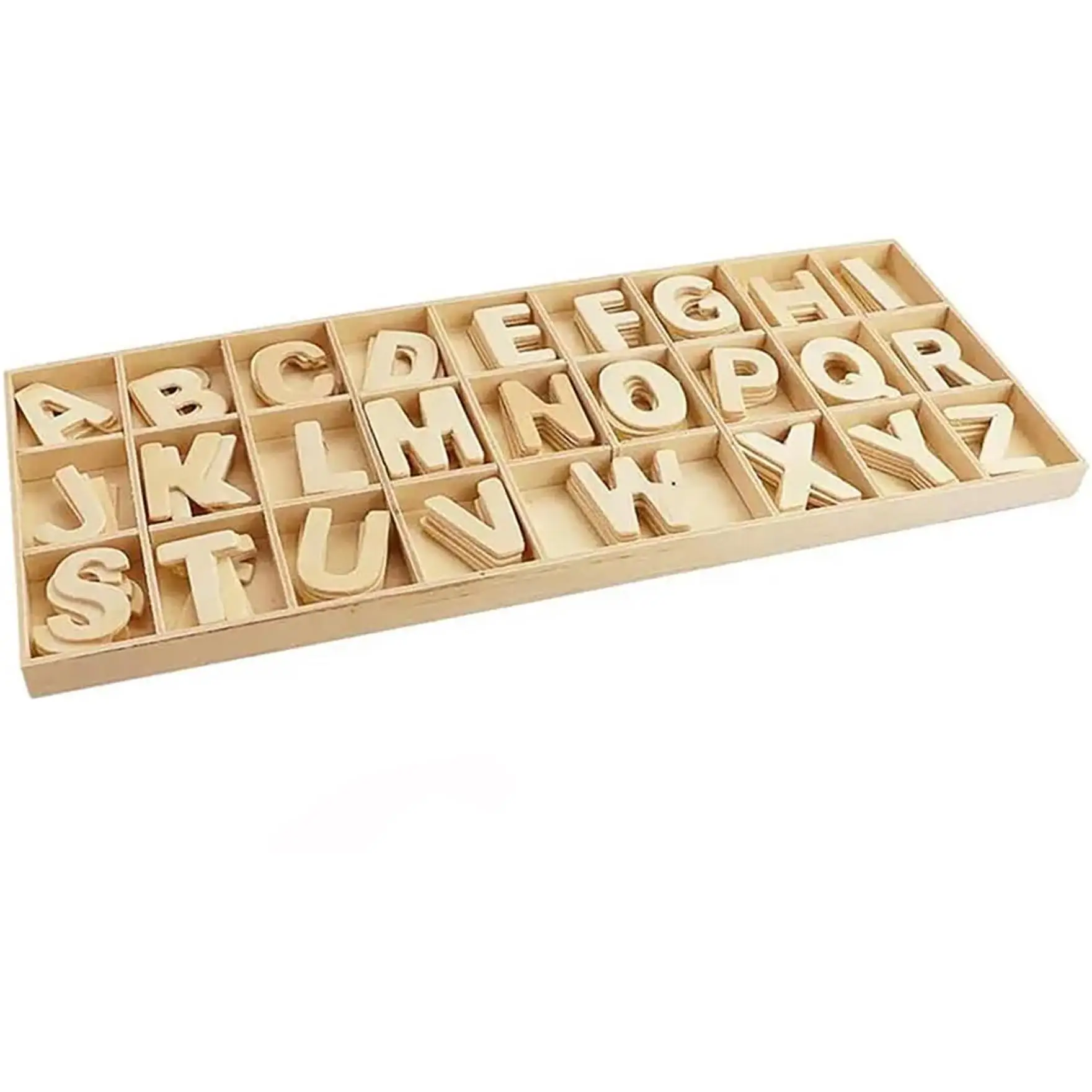 Lettere in Legno per Lavoretti Creativi – 130 Pezzi con Lettere dalla A alla Z – Dimensioni a Scelta 23 mm o 40 mm – Lettere in Legno Naturale per Decorazioni, Scrapbooking, Fai da Te, Poster,