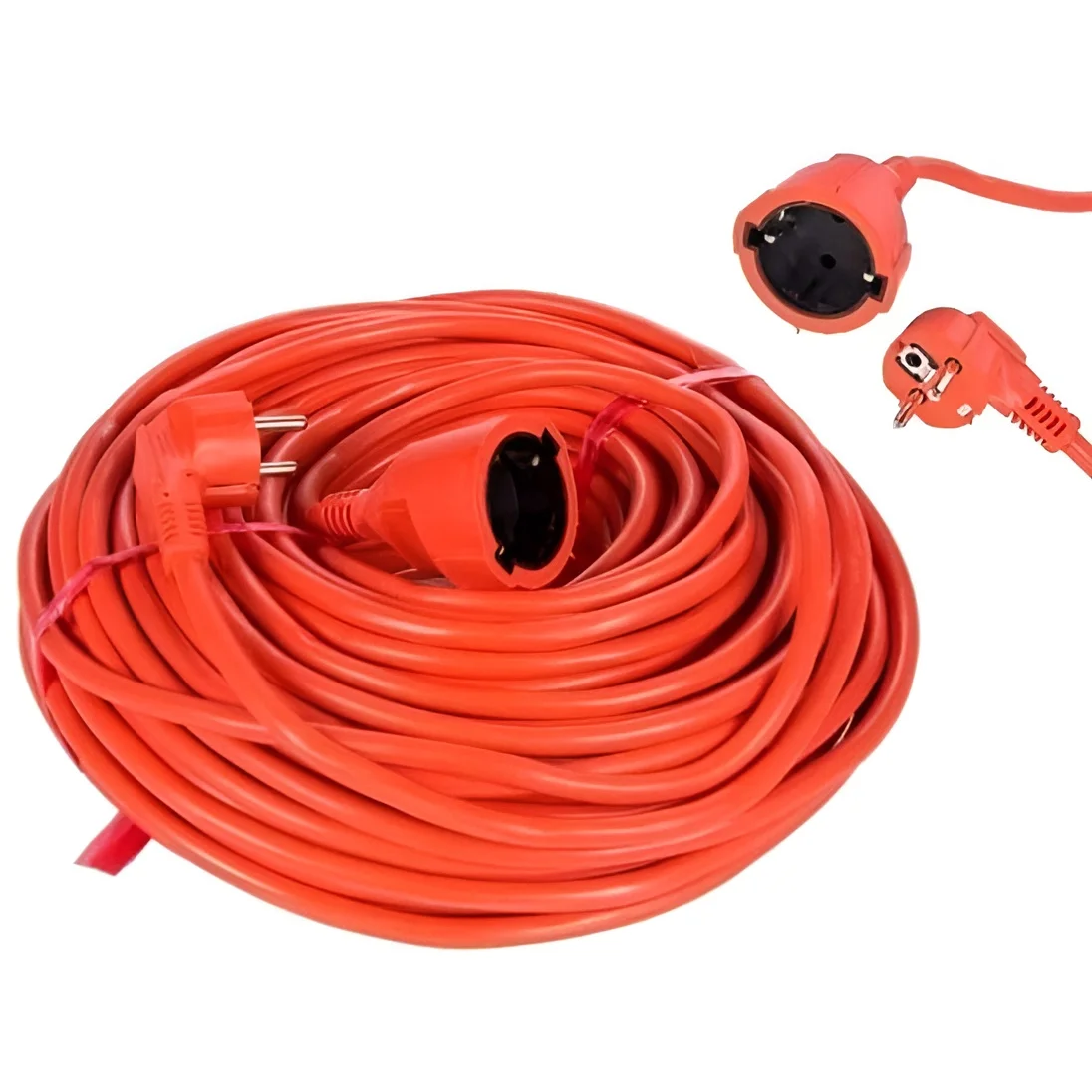 Vertex pzo50m cable de extensión retráctil 50 m 3x2,5 mm naranja