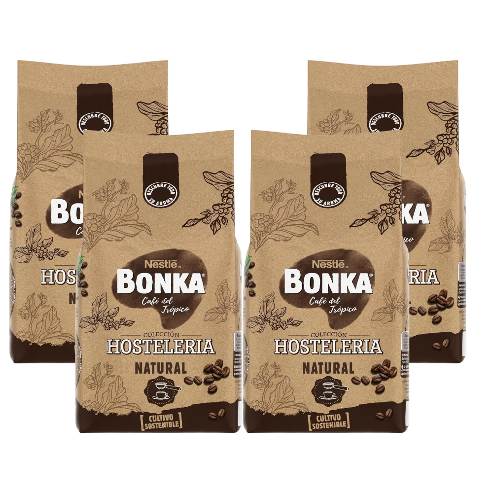 BONKA coffee natural bean 4 packs x 1kg