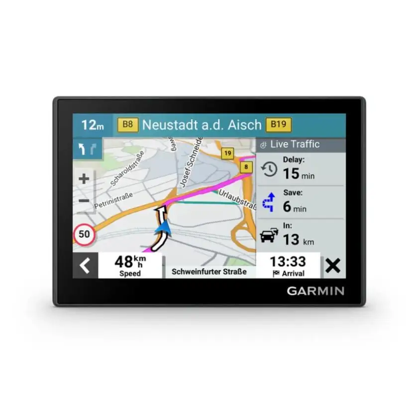 Garmin Drive 53 EU - Navegador GPS con mapas de por vida, pantalla de 5'' de alta resolución y tráfico en directo