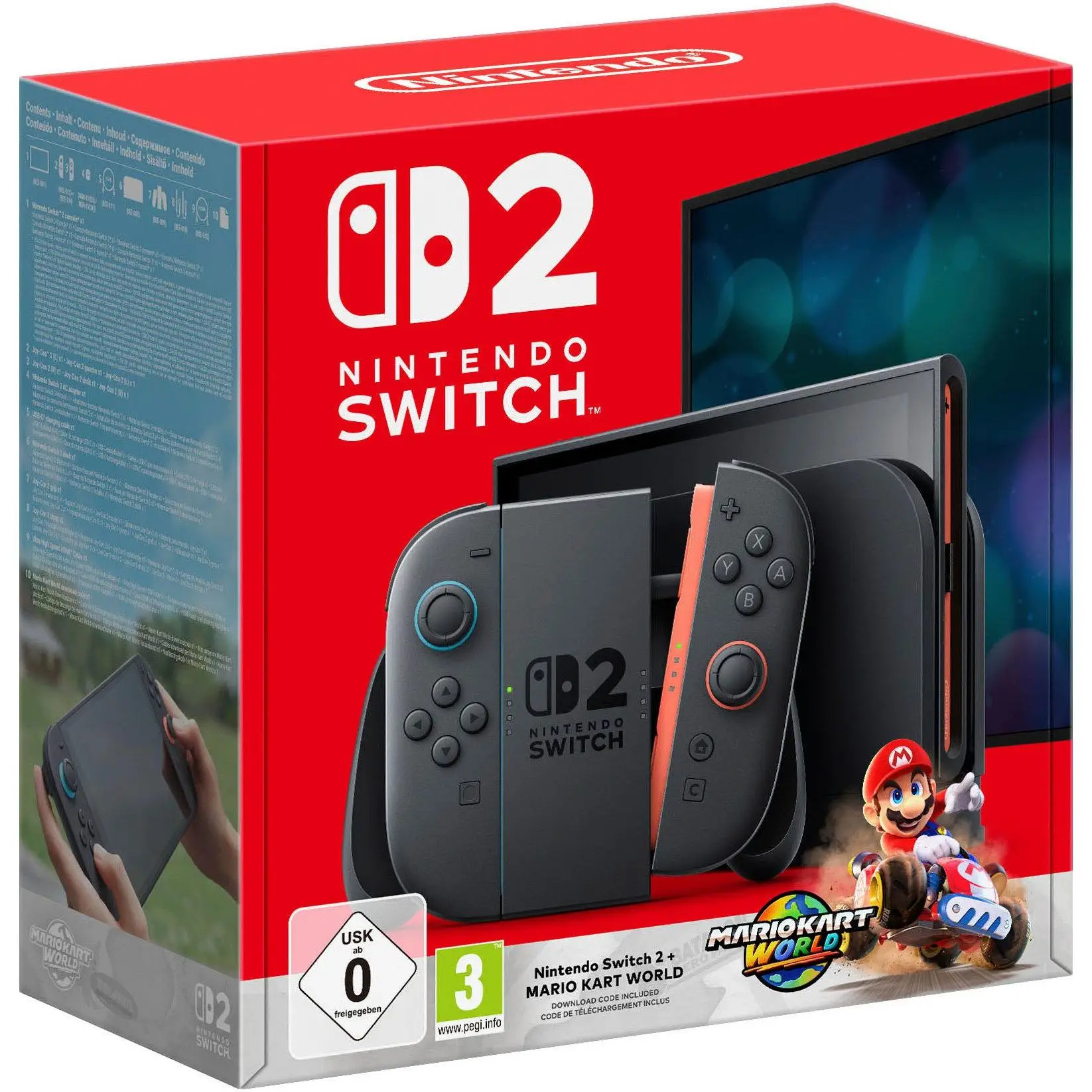 Consola Nintendo Switch 2+Mario Kart World（Versión Hong Kong）