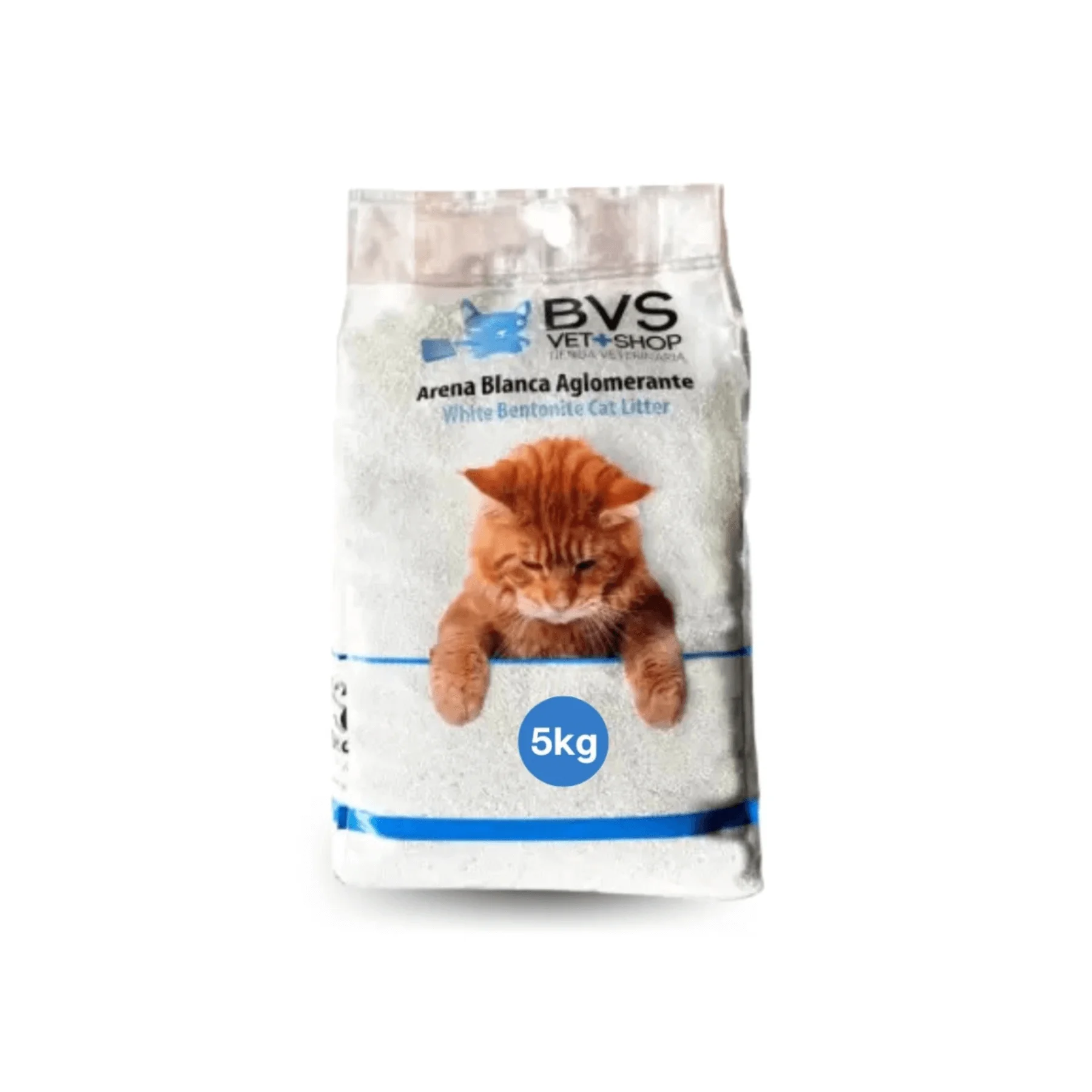 Arena Blanca Aglomerante | Absorbe la humedad y el olor de los excrementos de tus gatos, 100% bentonita blanca | Gran control de olores | Varios tamaños | BARAKALDO VET+SHOP