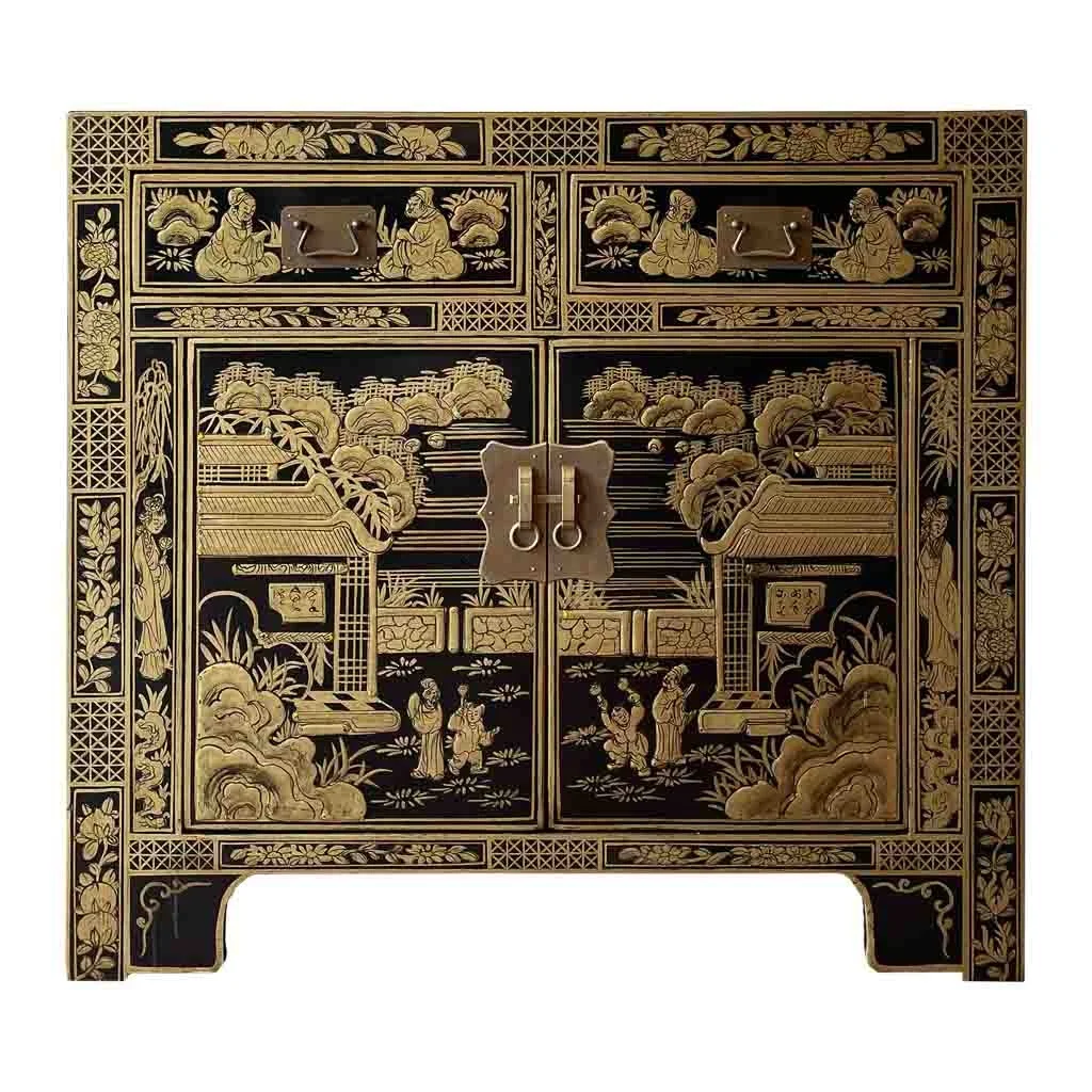 WANDERLUST DECO Recibidor de Madera con Elegante Diseño 84x40x85h Cm