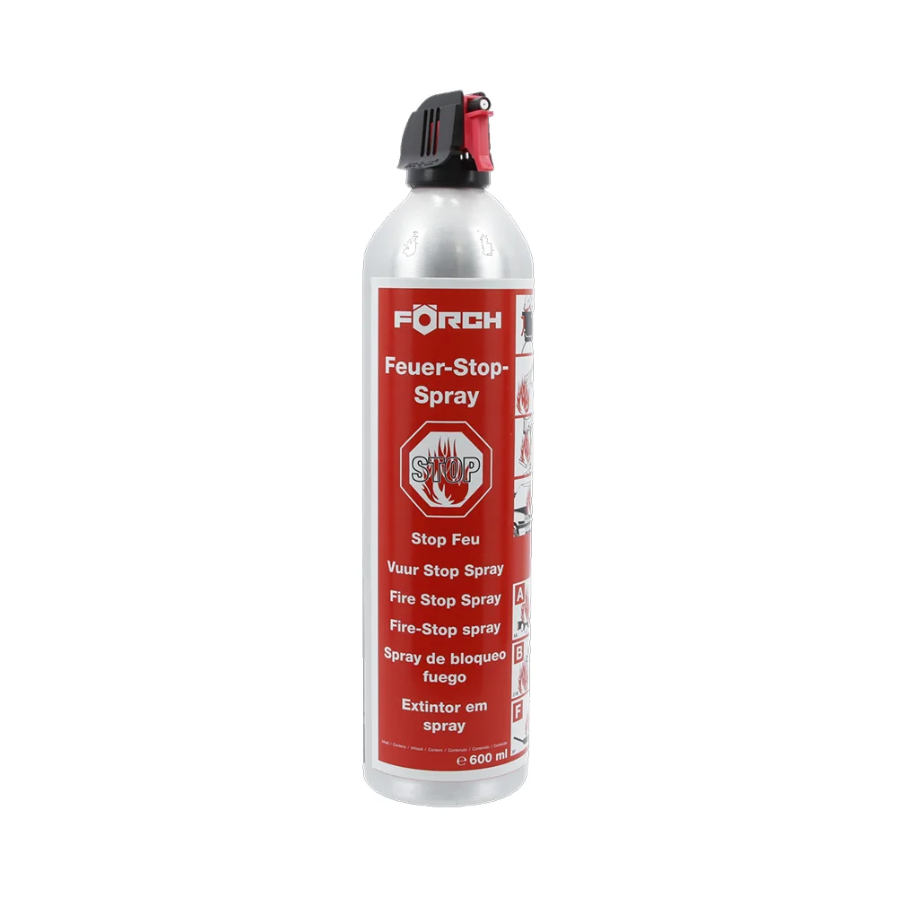 Spray Apagafuegos Förch 600ml - Sray extintor portátil ideal para apagar fuegos en el hogar, la cocina, el coche, oficinas, barbacoas o campings.