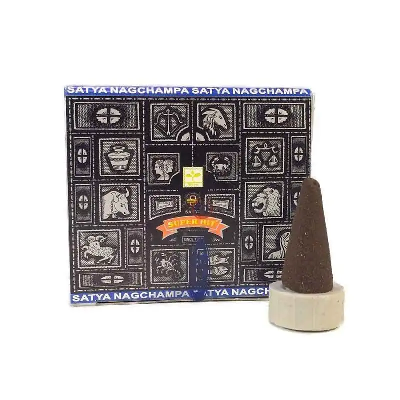 Satya Super Hit 12 cones Nag champagne incense cones