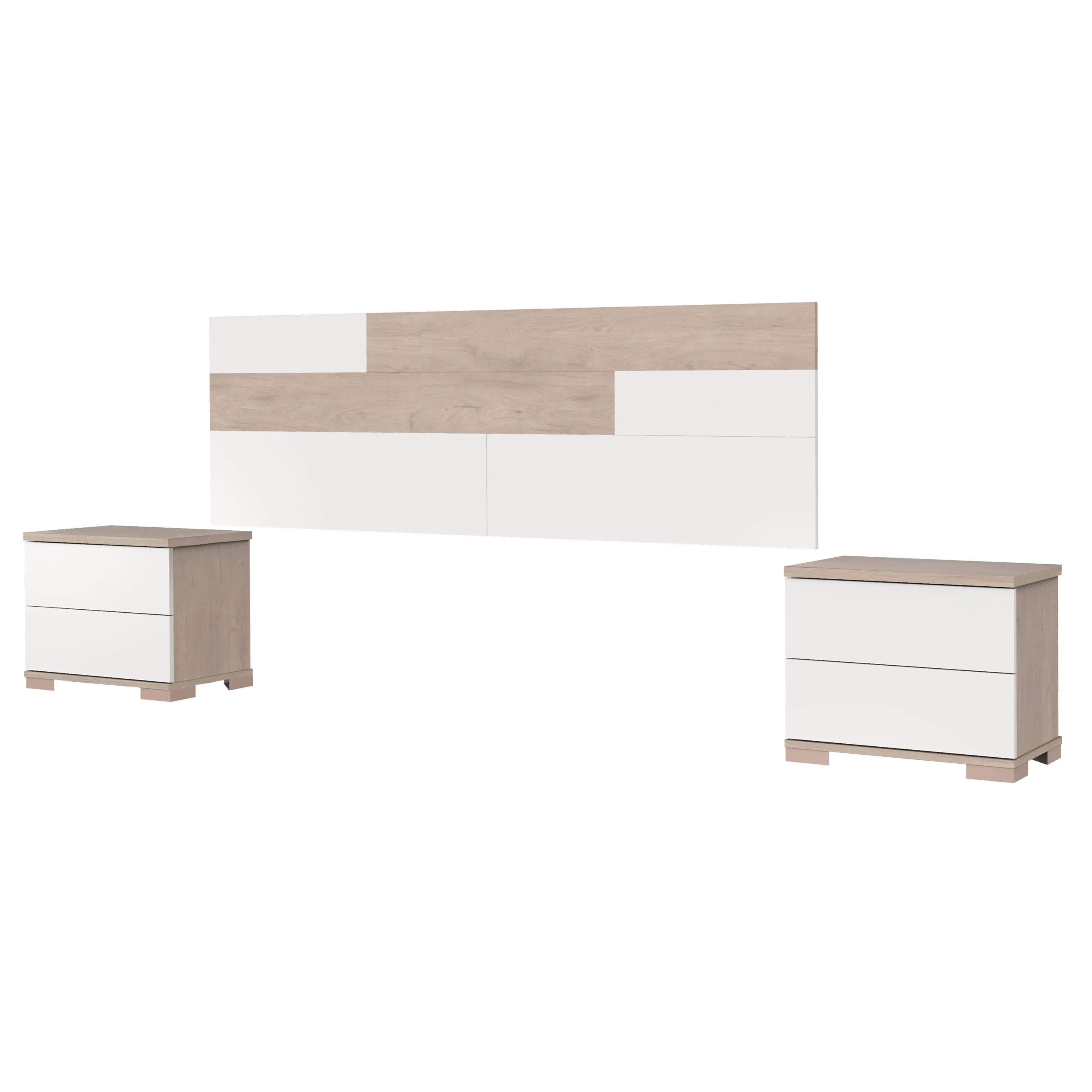 Miroytengo headboard + bedside tables night Erika bedroom bedroom modern beds 150 Cm