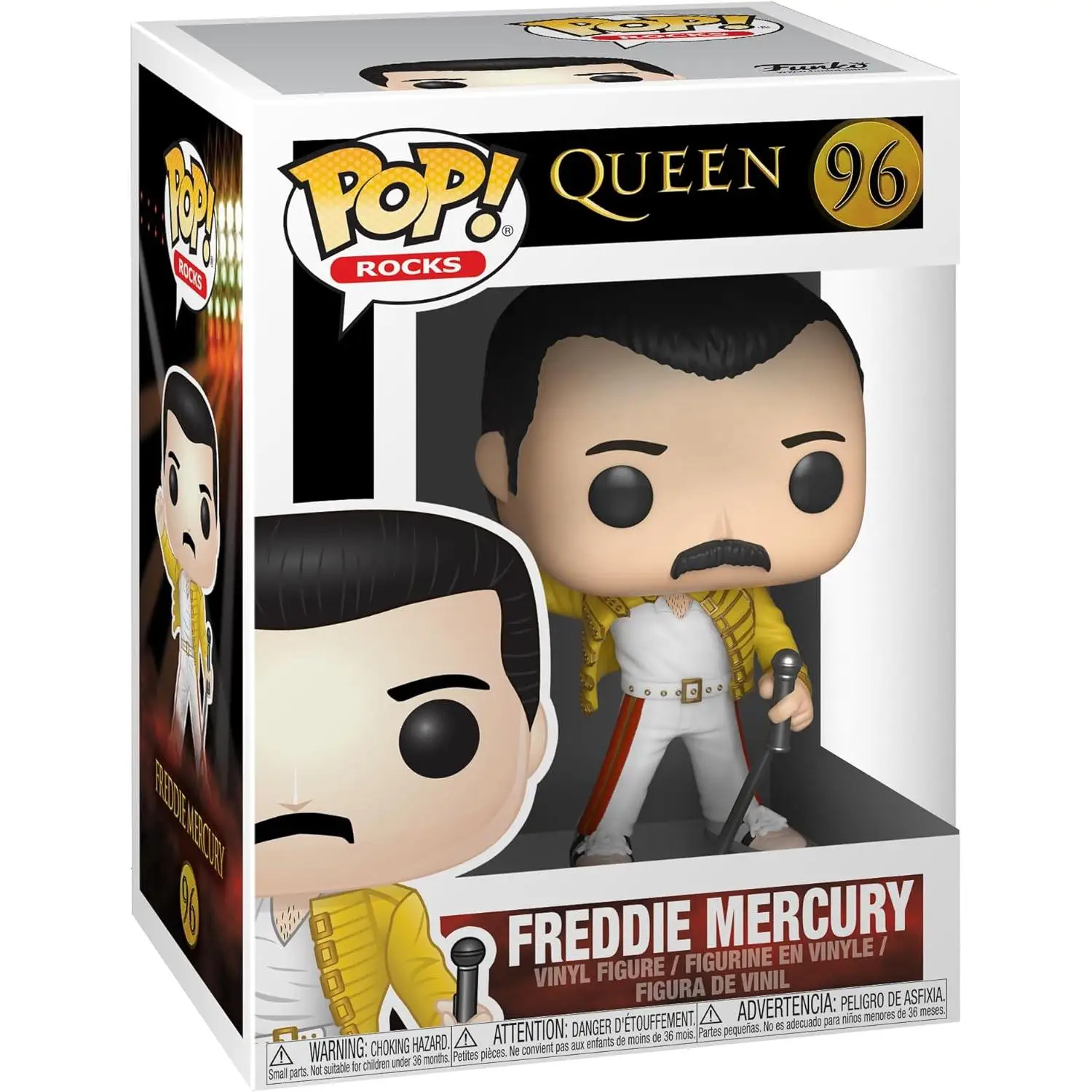 Funko Pop! Rocks: Queen-Freddie Mercury Wembley 1986-collectible vinyl figure-gift Idea-official merchandise-toys for children and adults-Music Fans - MR POPYE