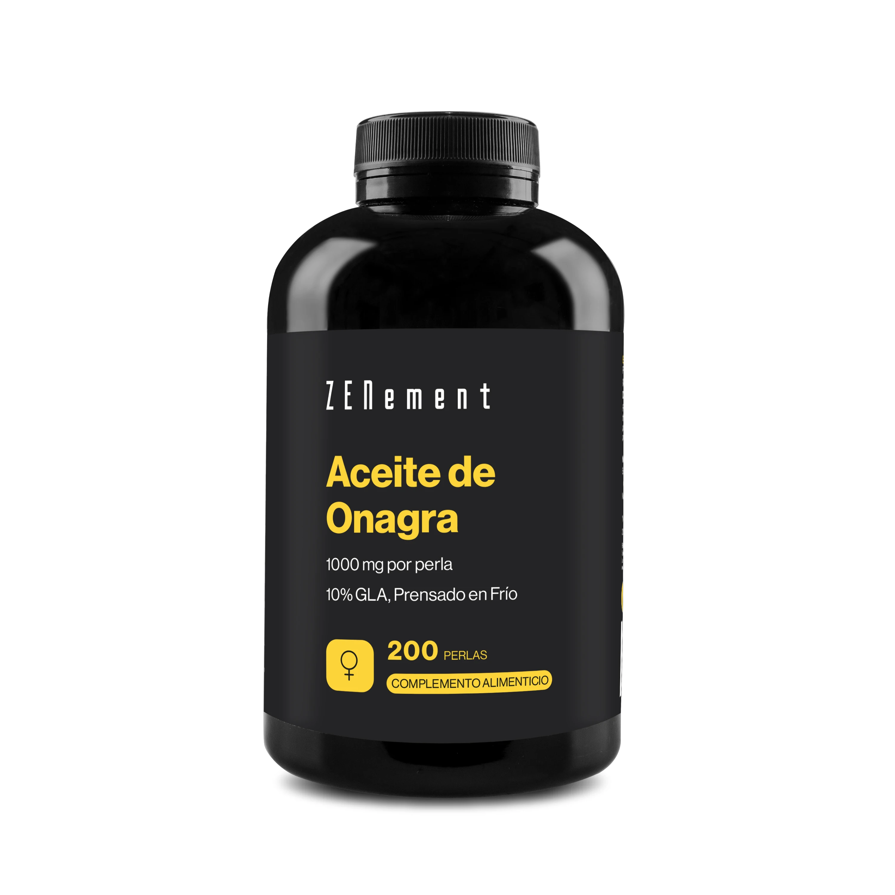 Aceite de Onagra 1000 mg por cápsula blanda - 200 Cápsulas blandas Zenement