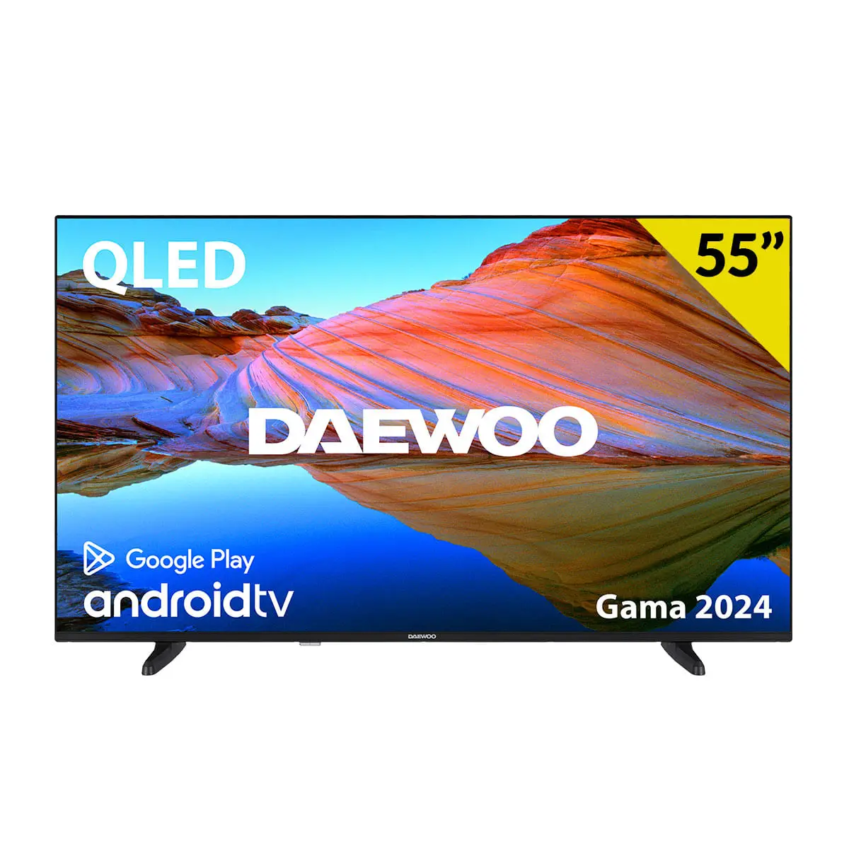 Televisor Smart TV Daewoo 55DM62QA 55» 4K UHD QLED Android 11 E negro