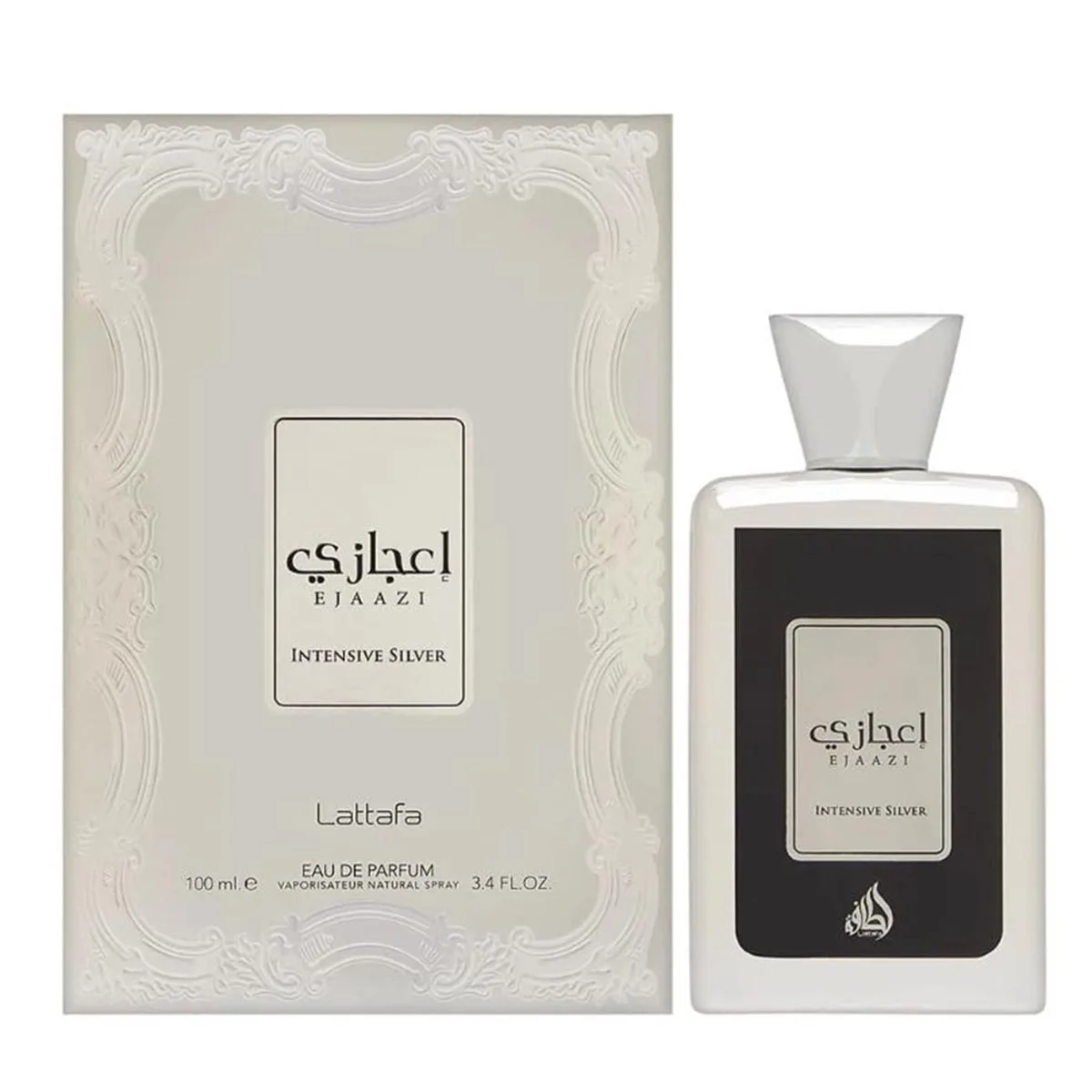 LATTAFA EJAAZI INTENSIVE SILVER EAU DE PARFUM 100ML VAPORIZADOR