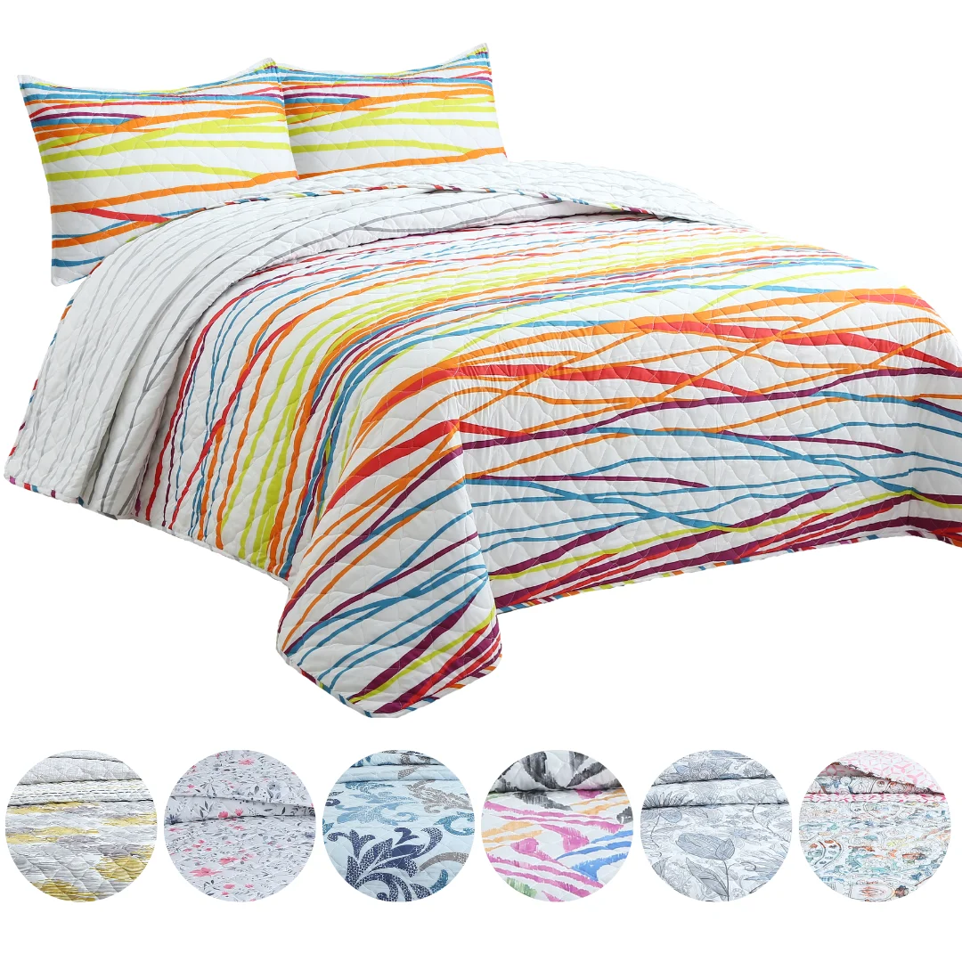 Novotextil Colcha Boutí Estampada Premium Tamaños 90  105 135 150 cm Relleno 100% Algodón 200gr/m² Ultra Transpirable Tejido Exterior AlgodónPoliéster de Alta Calidad Inclue Fundas de Almohada a Juego
