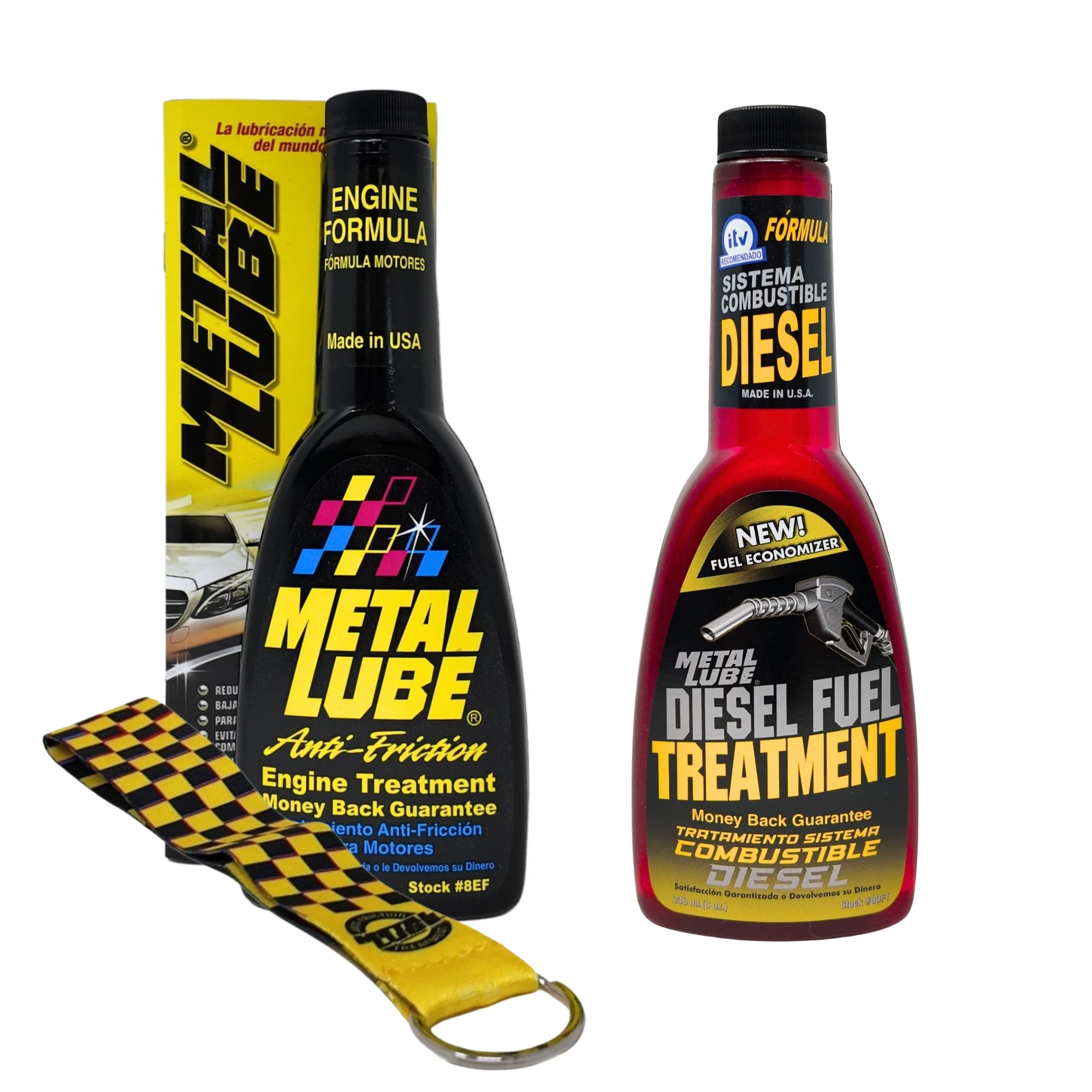 Pack Metal Lube 236ml | Metal Lube  Tratamiento Anti-Fricción Motores + Metal Lube Tratamiento Diésel Pre-ITV Antihumos | Limpieza Inyectores, Reducción Consumo y Emisiones