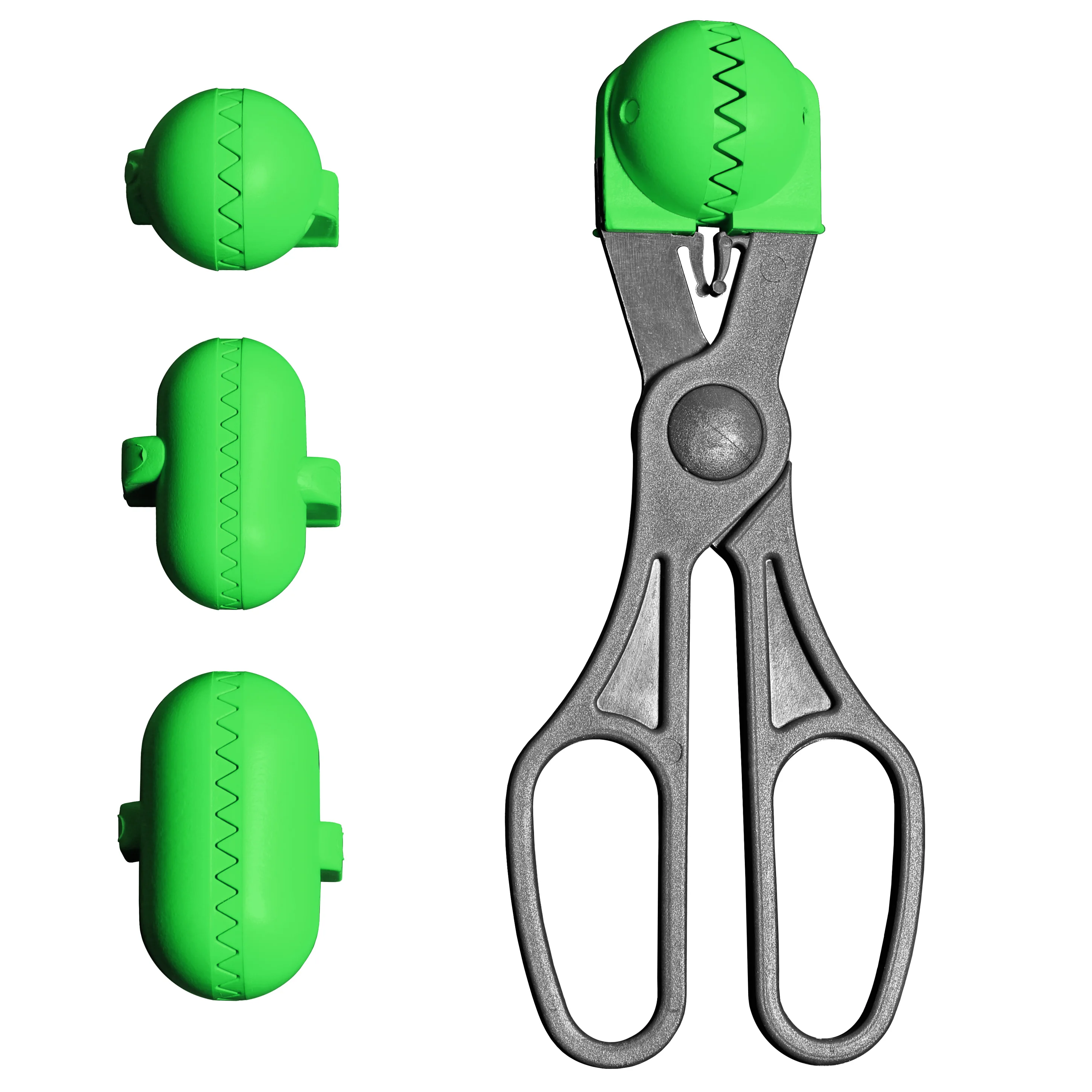 La Croquetera: Utensilio Multiuso con 4 Moldes Intercambiables para Formas Precisas y Uniformes de Croquetas, Albóndigas, Bolas y Sushi en Plástico Verde