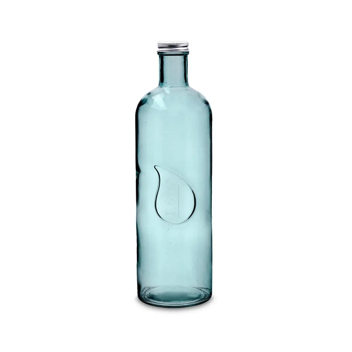 QUID DUNA bottle table glass with stopper 1.6L Blue