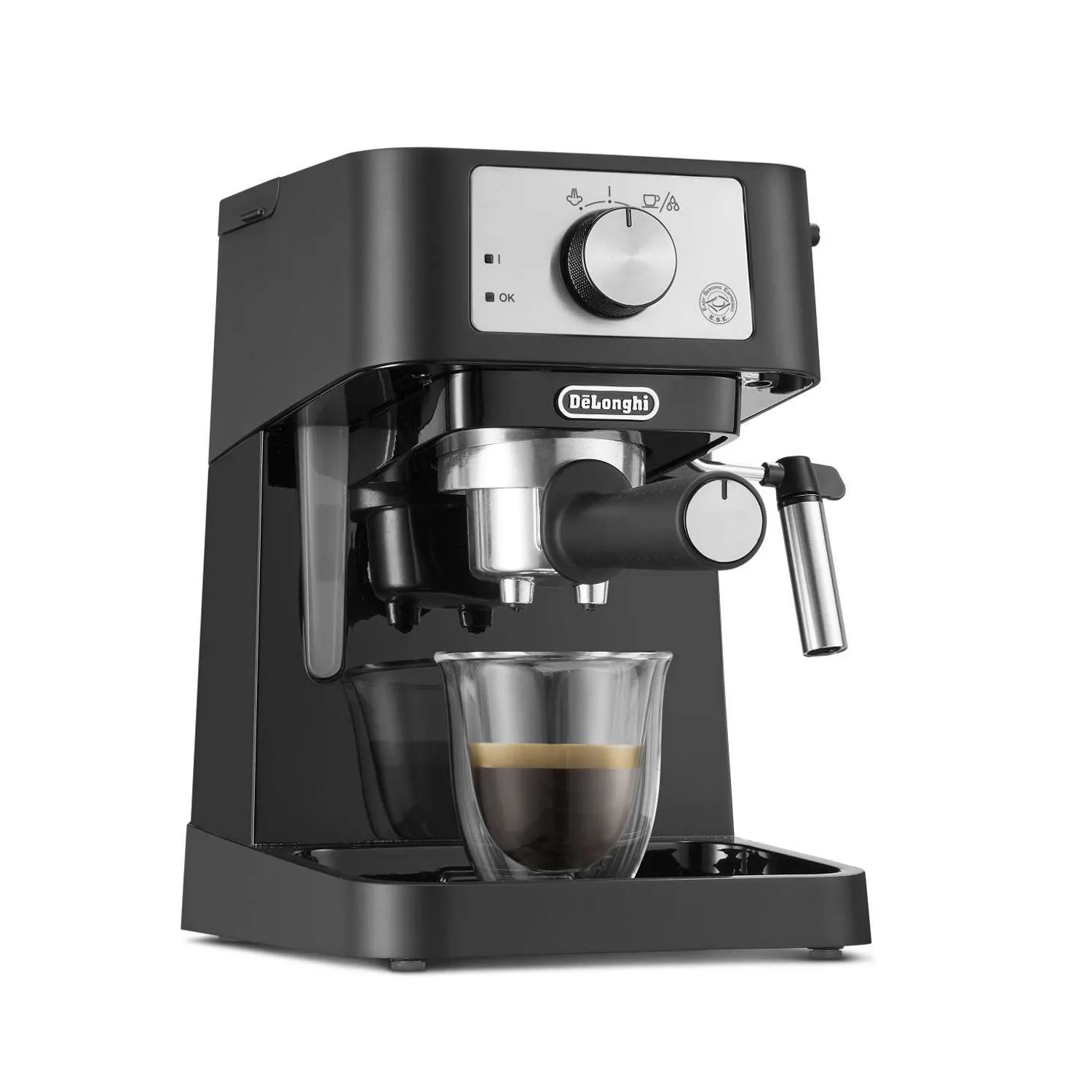 Delonghi - Stilosa Cafetera Espresso. 15 bares de presión, capacidad 1L, potencia 1100W. Modelo EC260