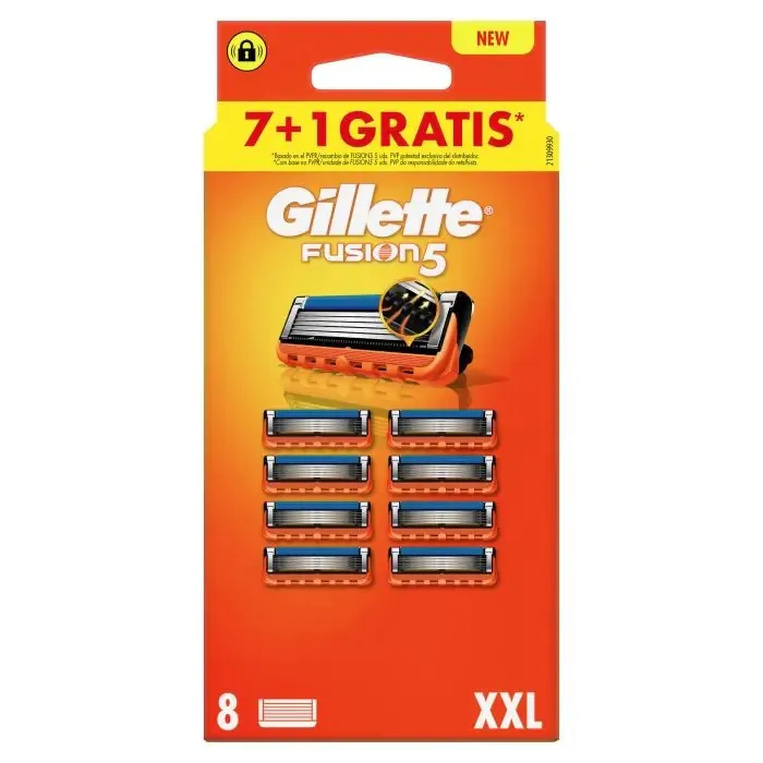 GILLETTE Fusion 5 Recambio 7+1 unidades