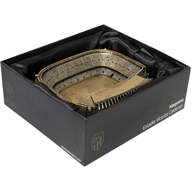 Atletico de madrid model vicente calderón material resin copper color 14.3x16.5x5cm official product mr03atl #3