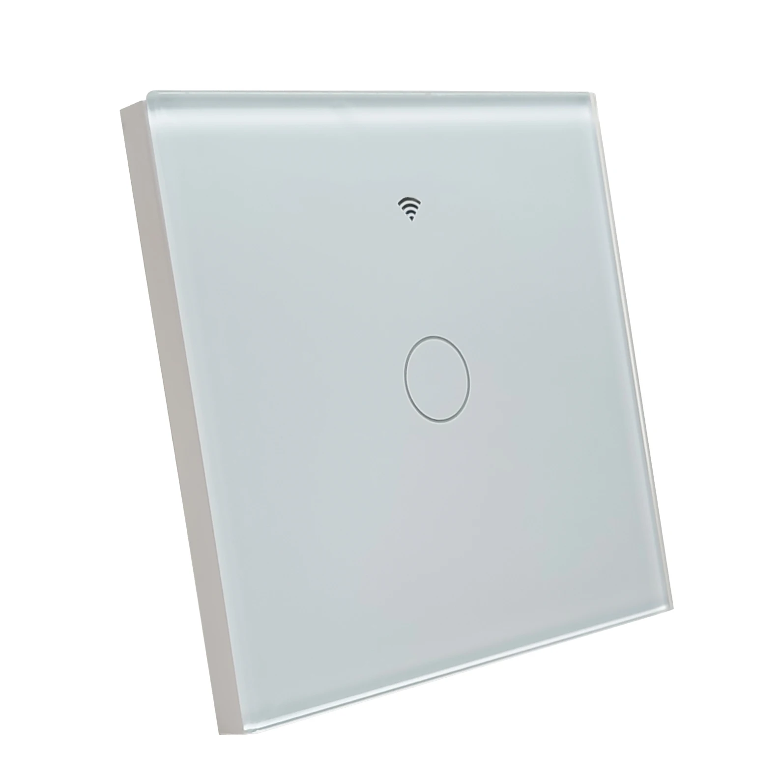LED ATOMANT Interruptor Inteligente WiFi de Cristal sin cable neutro. Controla luces con la app Smart Life/Tuya, compatible con Alexa y Google Home. Fácil instalación, diseño elegante, táctil, ideal
