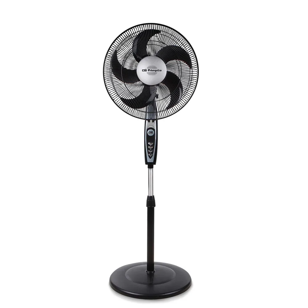 Orbegozo SF 0149 - Ventilador De Pie Oscilante, Tamaño Aspas 40 Cm, Altura Regulable, 3 Velocidades, 60 W, Negro