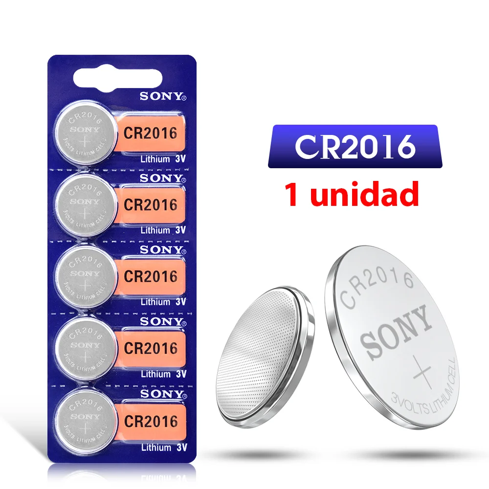 1x original lithium CR2016 3V battery button SONY battery