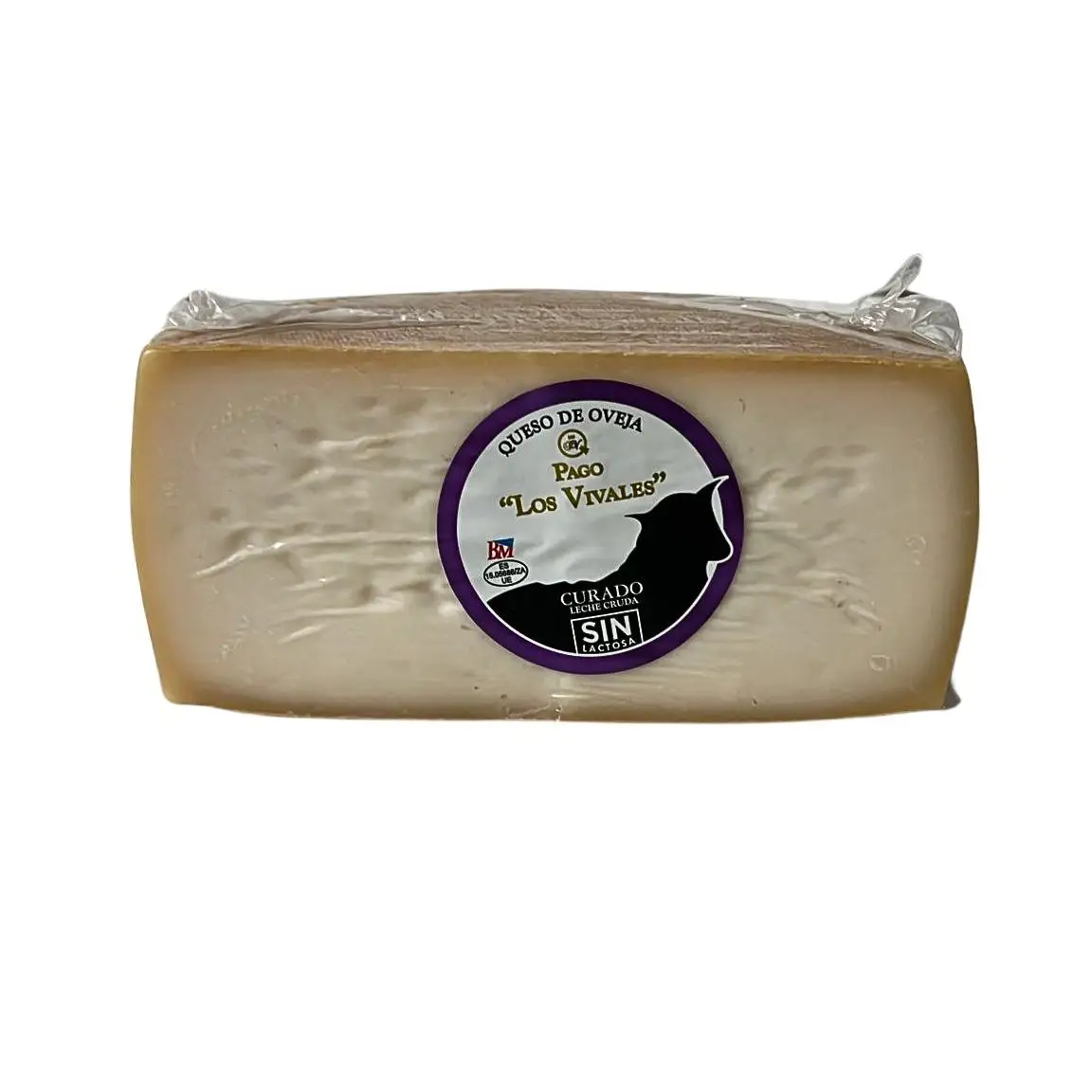 Queso de Oveja Curado Sin Lactosa, Pago Los Vivales Zamora, Sabor Intenso 100% Oveja, Apto Intolerantes, Leche Cruda, 1/2 Pieza 1,5kg Aprox