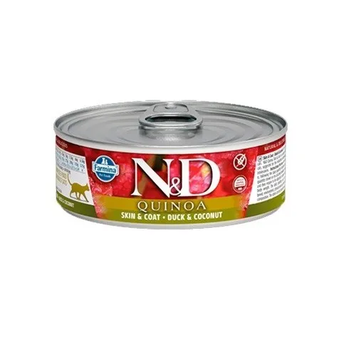 Farmina Nd Quinoa Skin Coat Pato Gato Latas 24 X 80 Gr