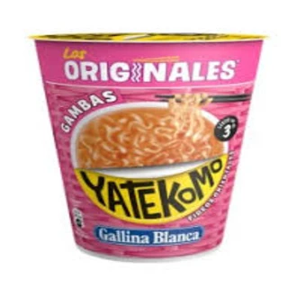 Yatekomo sopa sabor Gambas 60 gr【PACK AHORRO】- Caja de 8 Unidades