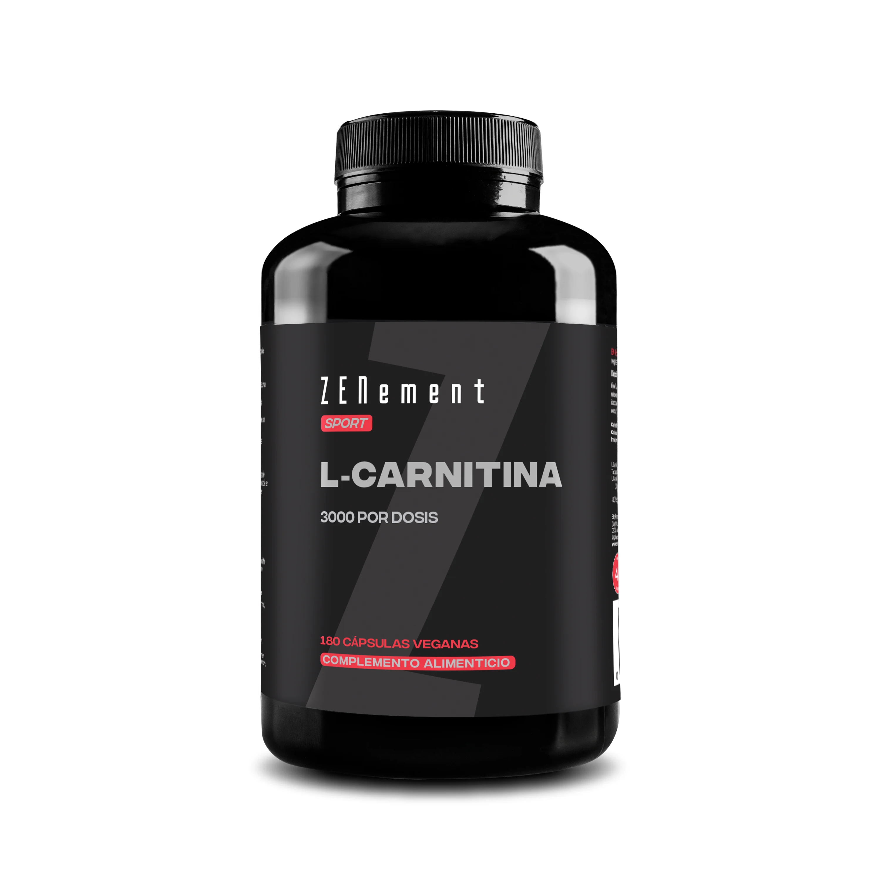 L-carnitine 3000 per dose - 180 zenement capsules