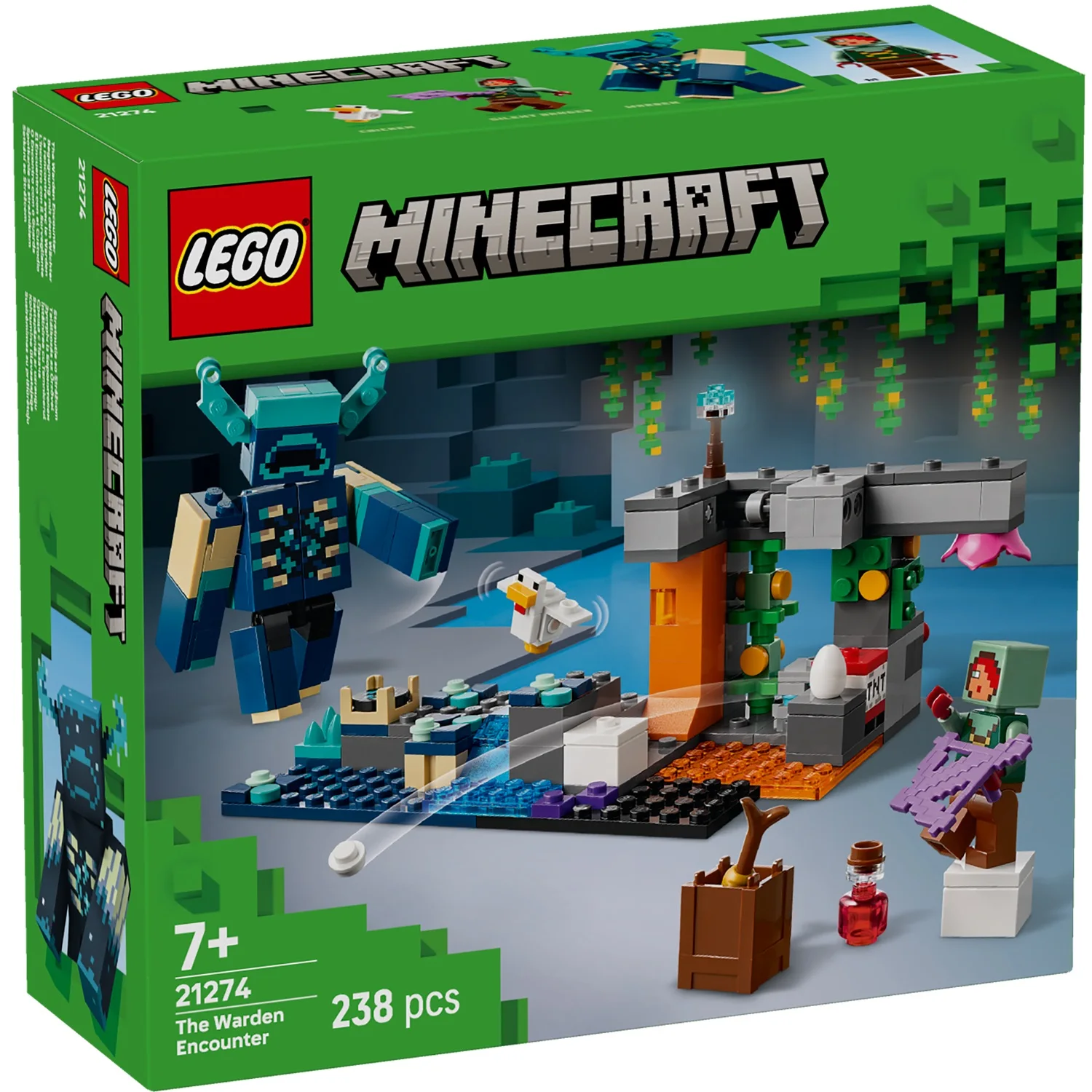 LEGO MINECRAFT - EL ENCUENTRO CON EL CUSTODIO, 21274, TIENDA CON LICENCIA OFICIAL, PRODUCTO CON LICENCIA OFICIAL, ENVIO 24-48 HORAS PENÍNSULA, PIEZAS, BLOQUES, BRICKS, JUGUETES, 100% ORIGINAL