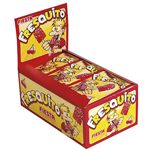 Fresquitos Fiesta Piruletas Cereza Pica Pica Sin Gluten 40 Unds
