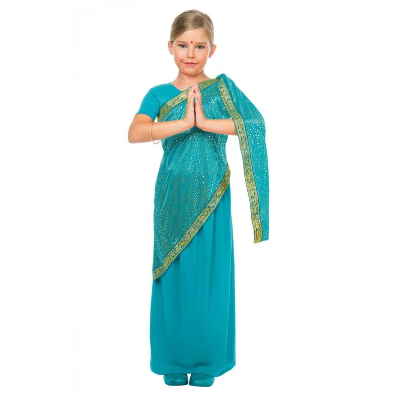 Turquoise girl Kimokawaii BOLLYWOOD costume